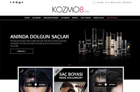 Ui Ux Design For Kozmo8 E Commerce Web Site